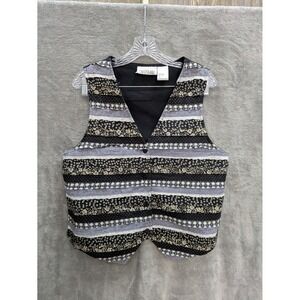 Cottagecore‎ Vest Women's Large Vintage Casual